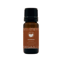 Load image into Gallery viewer, Essence Planet Cedarwood Essential Oil 10 mL 0.33 fl in a brown amber glass bottle with euro dropper