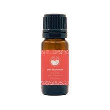 Load image into Gallery viewer, Essence Planet Grapefruit Essential Oil 10 mL 0.33 fl in a brown amber glass bottle with euro dropper