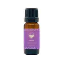 Load image into Gallery viewer, Essence Planet Lavender Essential Oil 10 mL 0.33 fl in a brown amber glass bottle with euro dropper