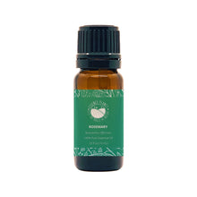 Load image into Gallery viewer, Essence Planet Rosemary Essential Oil 10 mL 0.33 fl in a brown amber glass bottle with euro dropper